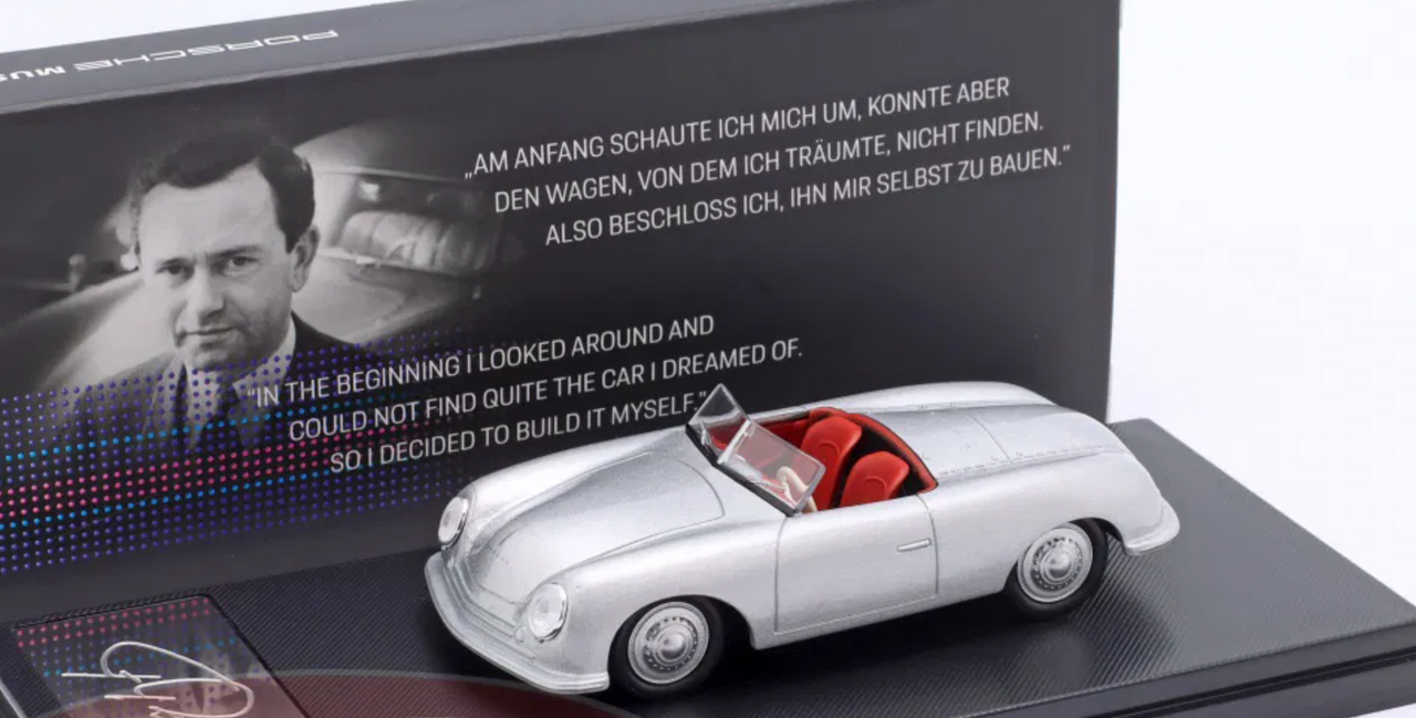 1/43 Dealer Edition 1948 Porsche 356 Nr. 1 Roadster (Silver) Car Model