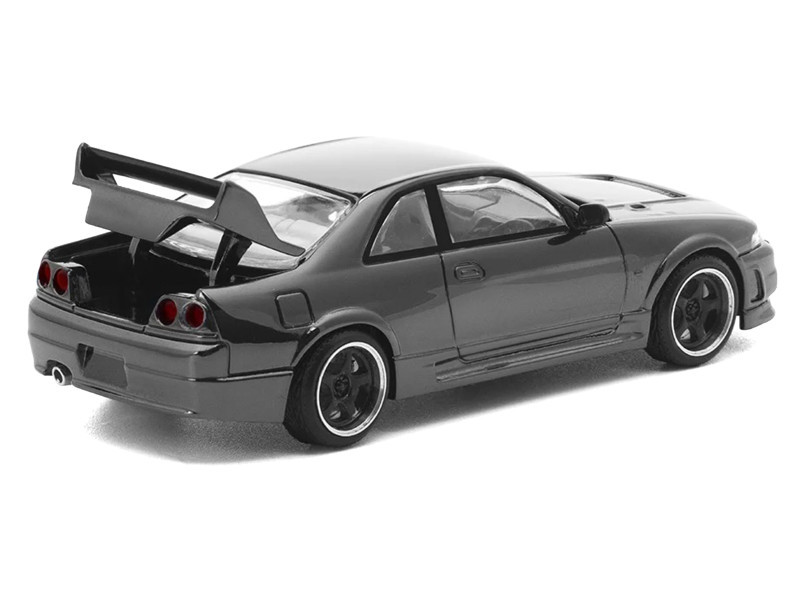 1/64 Poprace Nissan Skyline GT-R GTR R33 (Dark Chrome Black