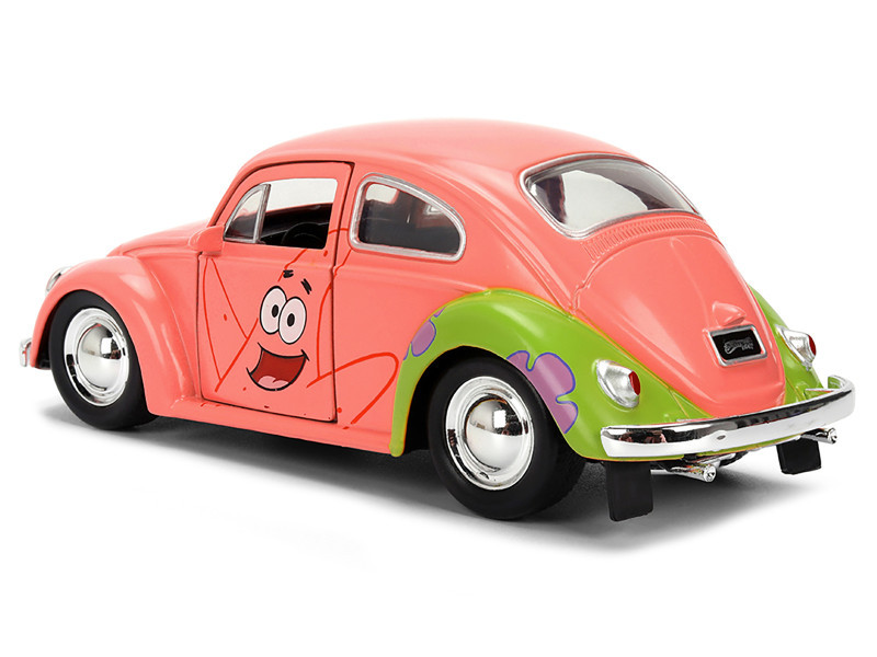 1959 Volkswagen Beetle "Patrick Star" Livery Pink "SpongeBob SquarePants" (1999-Current) TV Series "Hollywood Rides" Series 1/32 Diecast Model Car by Jada
