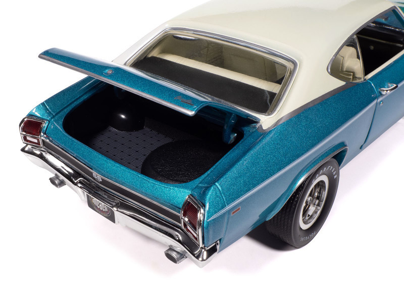 1969 Chevrolet Chevelle SS 396 Azure Turquoise Metallic with White