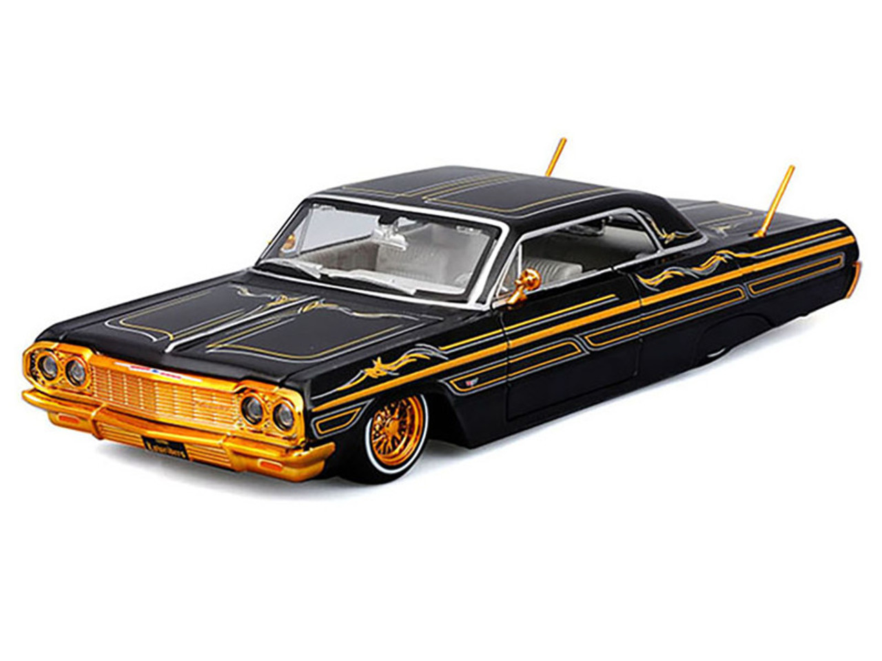 1/24 Maisto 1964 Chevrolet Impala SS Lowrider (Black) Diecast Car Model