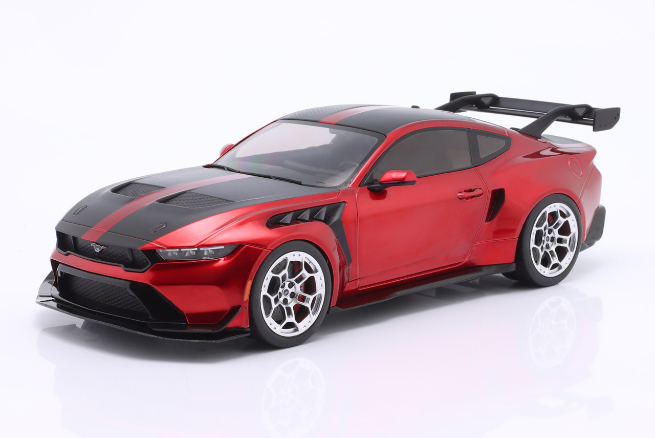 1/18 Ixo 2025 Ford Mustang GTD (Red & Black) Diecast Car Model