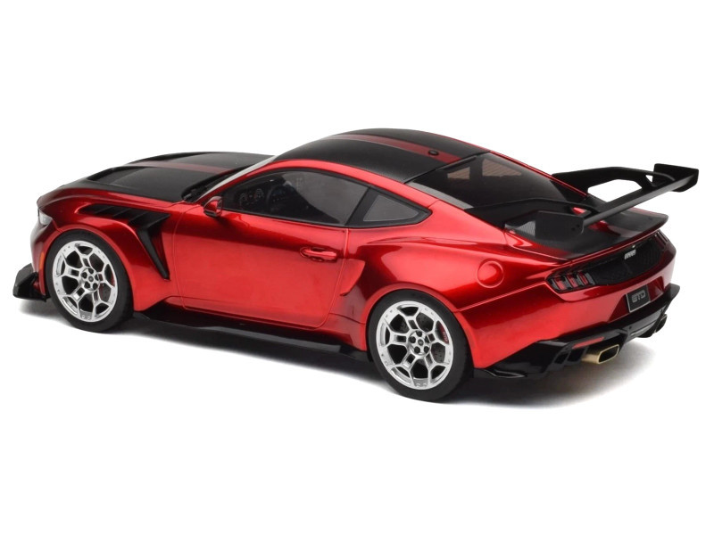 1/18 Ixo 2025 Ford Mustang GTD (Red & Black) Diecast Car Model