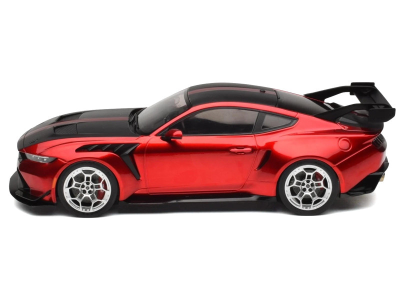 1/18 Ixo 2025 Ford Mustang GTD (Red & Black) Diecast Car Model