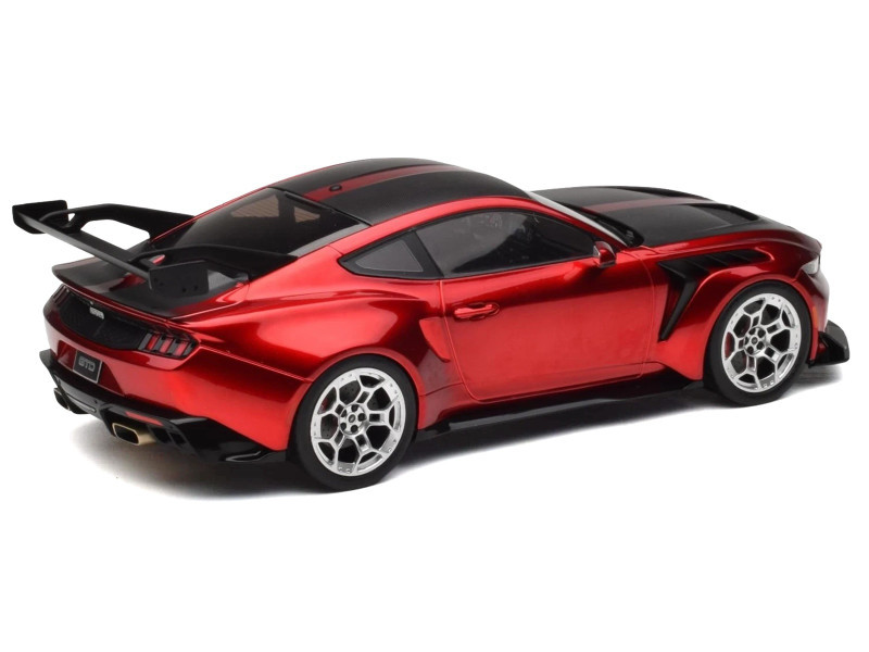 1/18 Ixo 2025 Ford Mustang GTD (Red & Black) Diecast Car Model