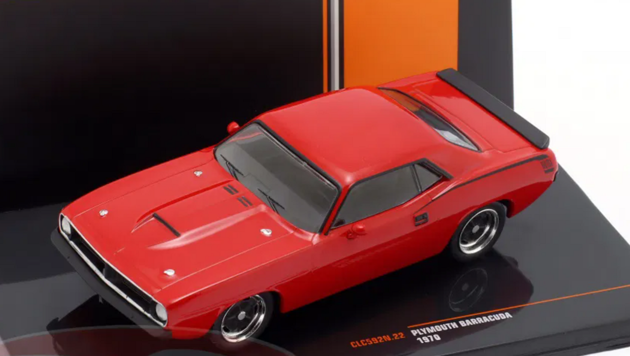 1/43 Ixo 1970 Plymouth Barracuda (Red) Diecast Car Model