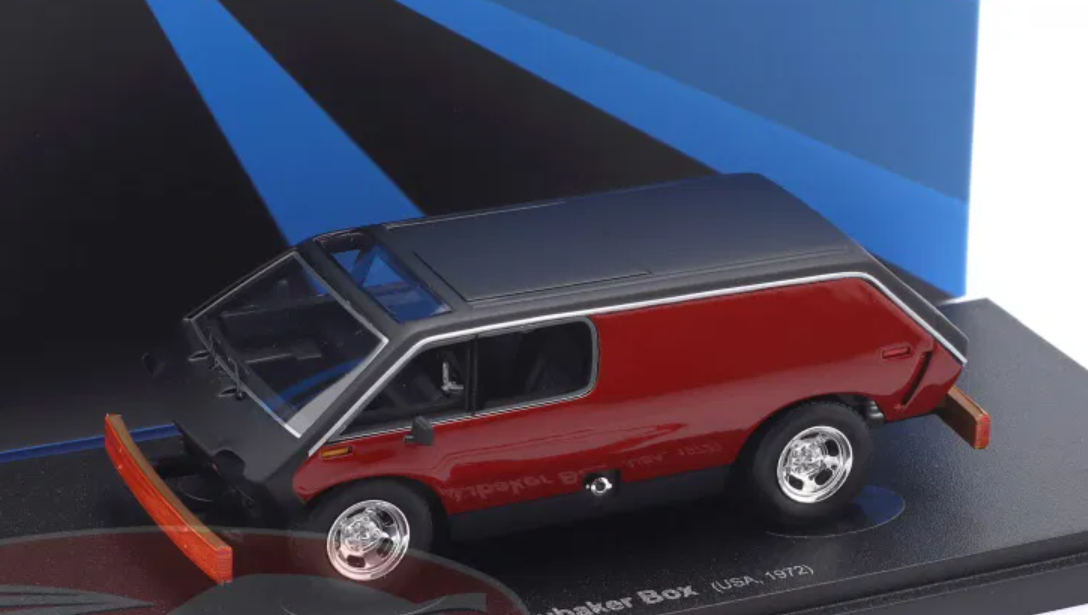 1/43 AutoCult 1972 Brubaker Box (Red & Black) Car Model