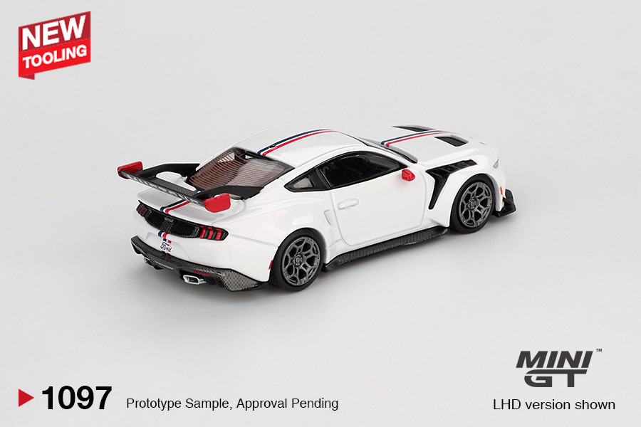 1/64 Mini GT Ford Mustang GTD Spirit of America (White) Diecast