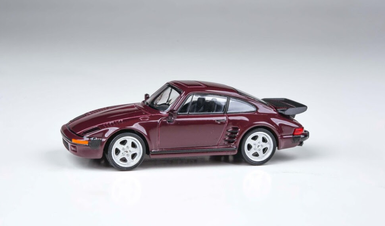 1/64 Paragon 1986 Porsche RUF Automobile BTR Slantnose (Ruby Red Metallic) Diecast Car Model