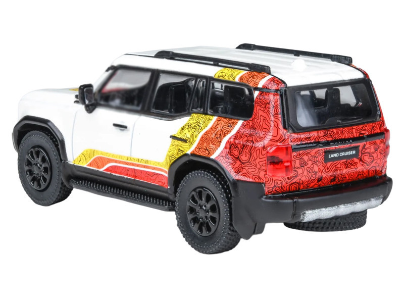 1/64 Paragon 2024 Toyota Land Cruiser LC250 TRD (White) Diecast Car Model