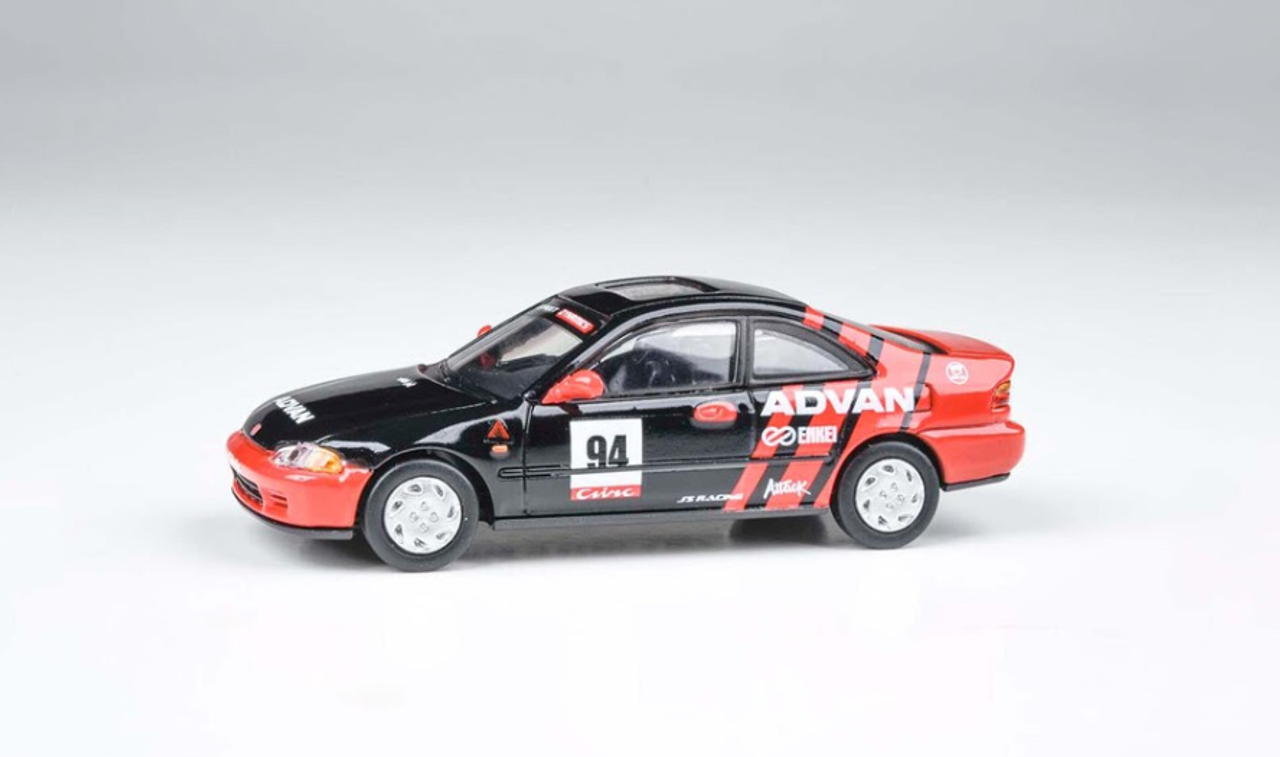 1/64 Paragon 1995 Honda Civic Coupe EJ1 Autocross #94 Diecast Car Model