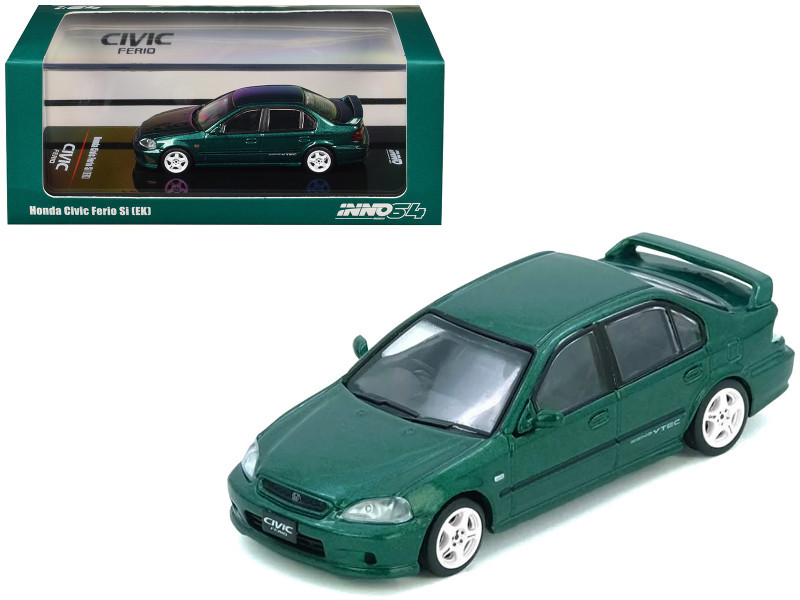Inno Honda Civic Ferio （ek3） 1/64 Inno Honda Civic Ferio Si (EK) (Green) Car Model