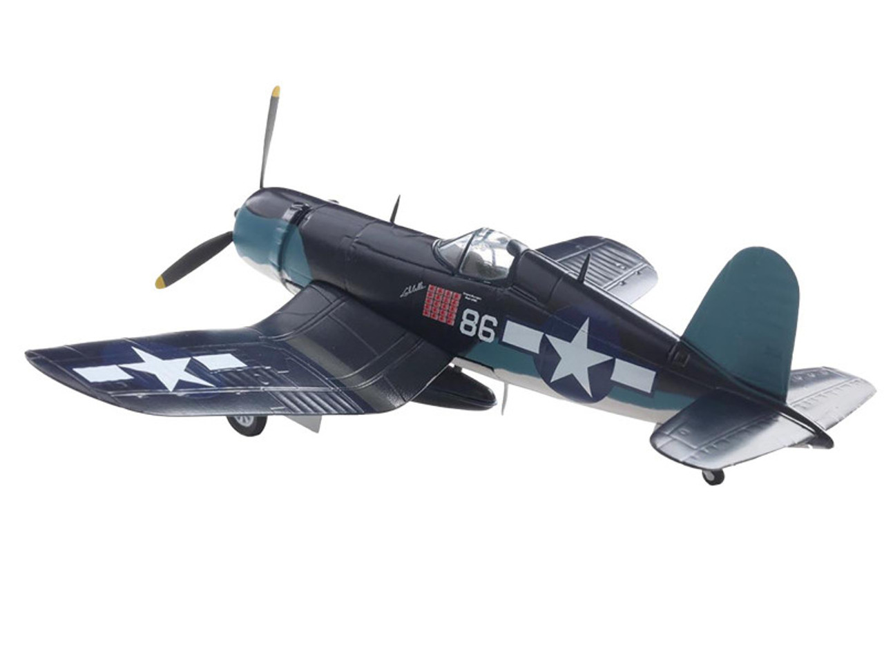 Vought F4U-1A Corsair Fighter Aircraft "Maj. Gregory "Pappy" Boyington VMF 214" United States Marine Corps 1/72 Diecast Model by Militaria Die Cast Vought F4U-1A Corsair Fighter Aircraft "Maj. Gregory "Pappy" Boyington VMF 214" United States Marine Corps 1/72 Diecast Model by Militaria Die Cast