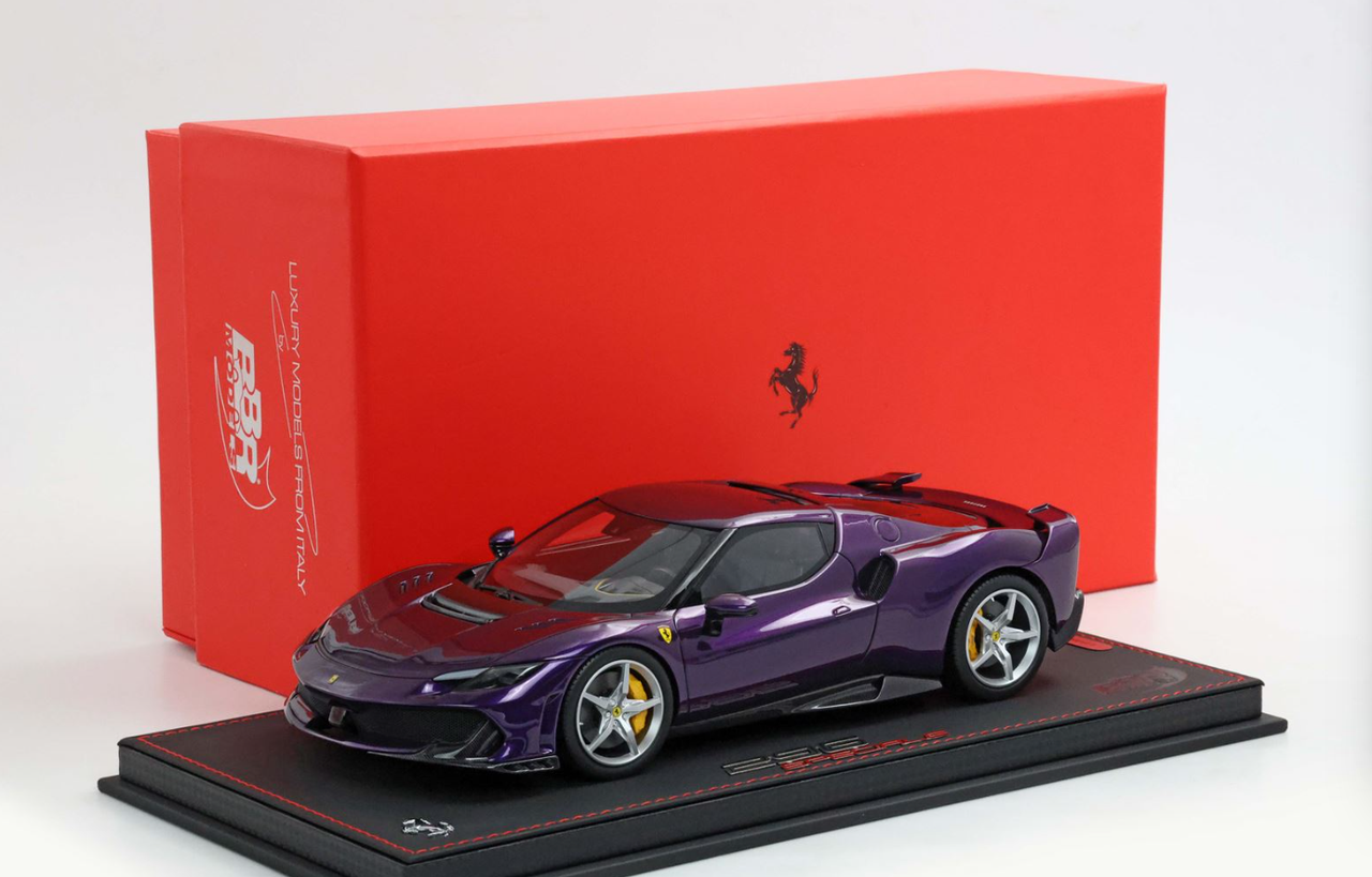 1/18 BBR Ferrari 296 Speciale (Viola Hong Kong Purple) Car Model Limited 36 Pieces