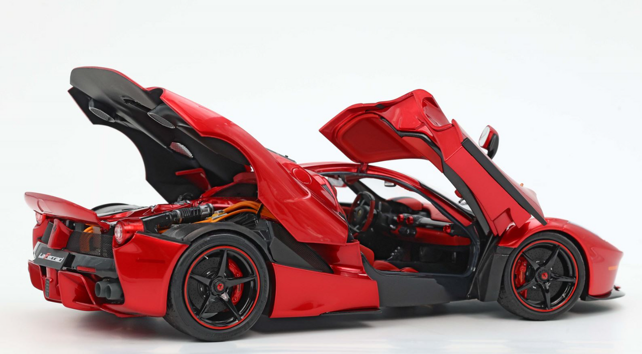 1/18 BBR Ferrari LaFerrari Lewis Hamilton LaFerrari (Dark Red) Diecast Car Model with Special Leather Base Limited 20 Pieces