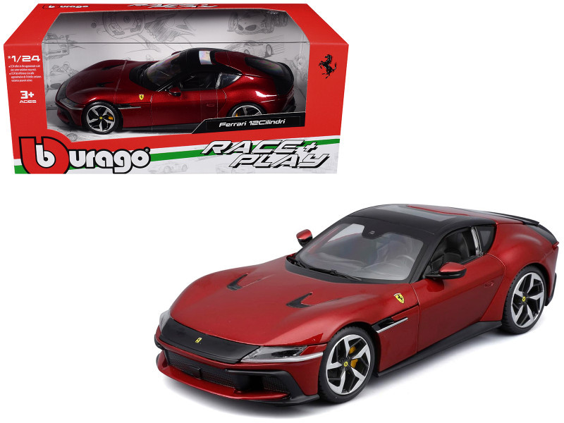 1/24 BBurago 2024 Ferrari 12 Cilindri (Red Metallic) Diecast Car Model