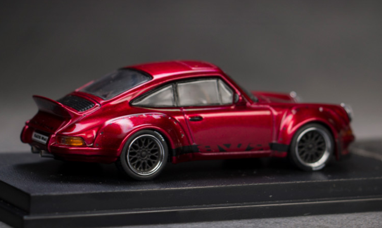 △超貴重な！Black Wheels！MC 1/64 ポルシェ Porsche 911 930 RWB RAUH-Welt 新品 Grey - ミニカー