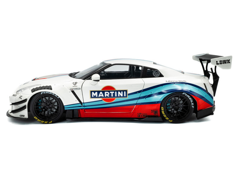 1/18 Solido 2024 Nissan Skyline GT-R GTR R35 LBWK 2.0 Martini Diecast Car Model