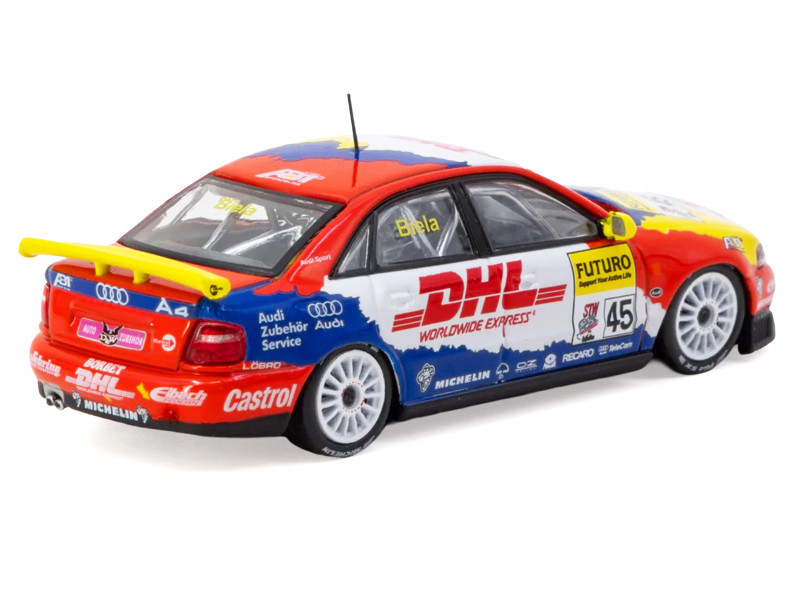 1/64 Tarmac Works 1998 Audi A4 Quattro Super Tourenwagen Cup Frank Biela Diecast Car Model