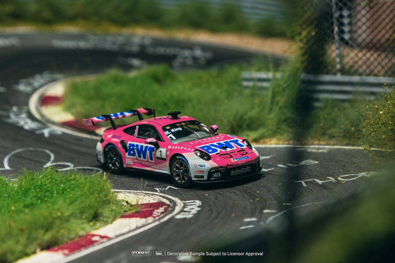 1/64 Tarmac Works 2024 Porsche 911 GT3 Cup (992) Porsche Mobil 1 Supercup Harry King Diecast Car Model