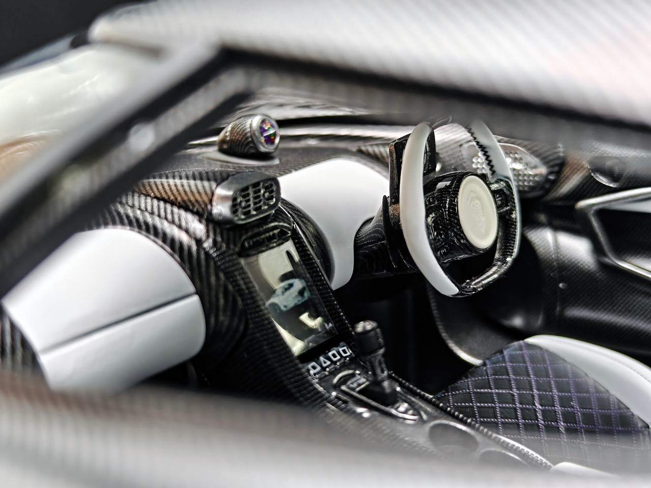 1/18 Frontiart Koenigsegg Jesko (Naked Carbon Black) Car Model
