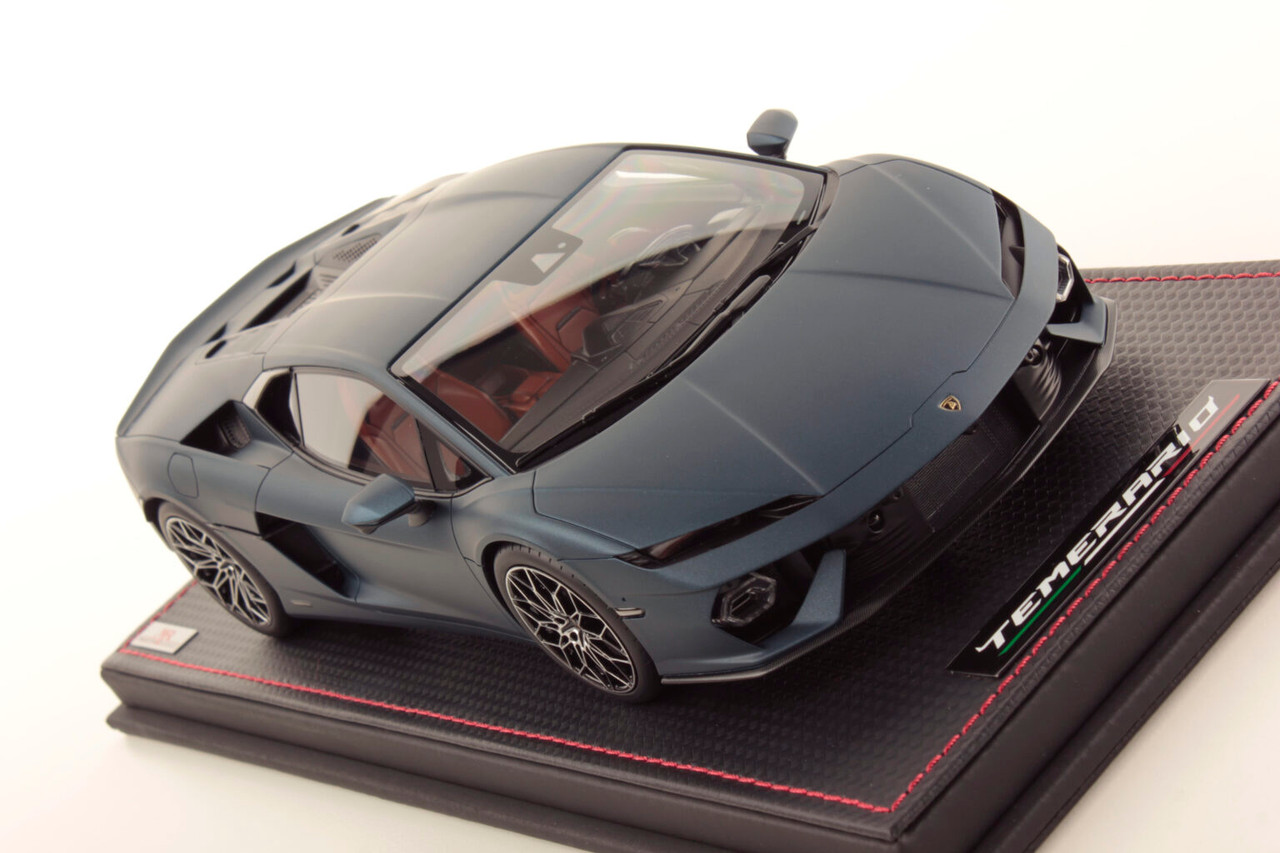 1/18 MR Collection Lamborghini Temerario (Matte Blu Marinus Blue) Car Model