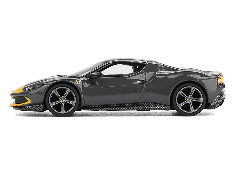 1/64 BBR Ferrari 296 GTB Assetto Fiorano (Grigio Scuro Grey) Diecast Car Model