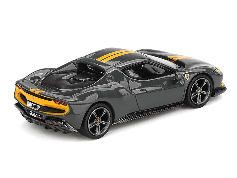 1/64 BBR Ferrari 296 GTB Assetto Fiorano (Grigio Scuro Grey) Diecast Car Model