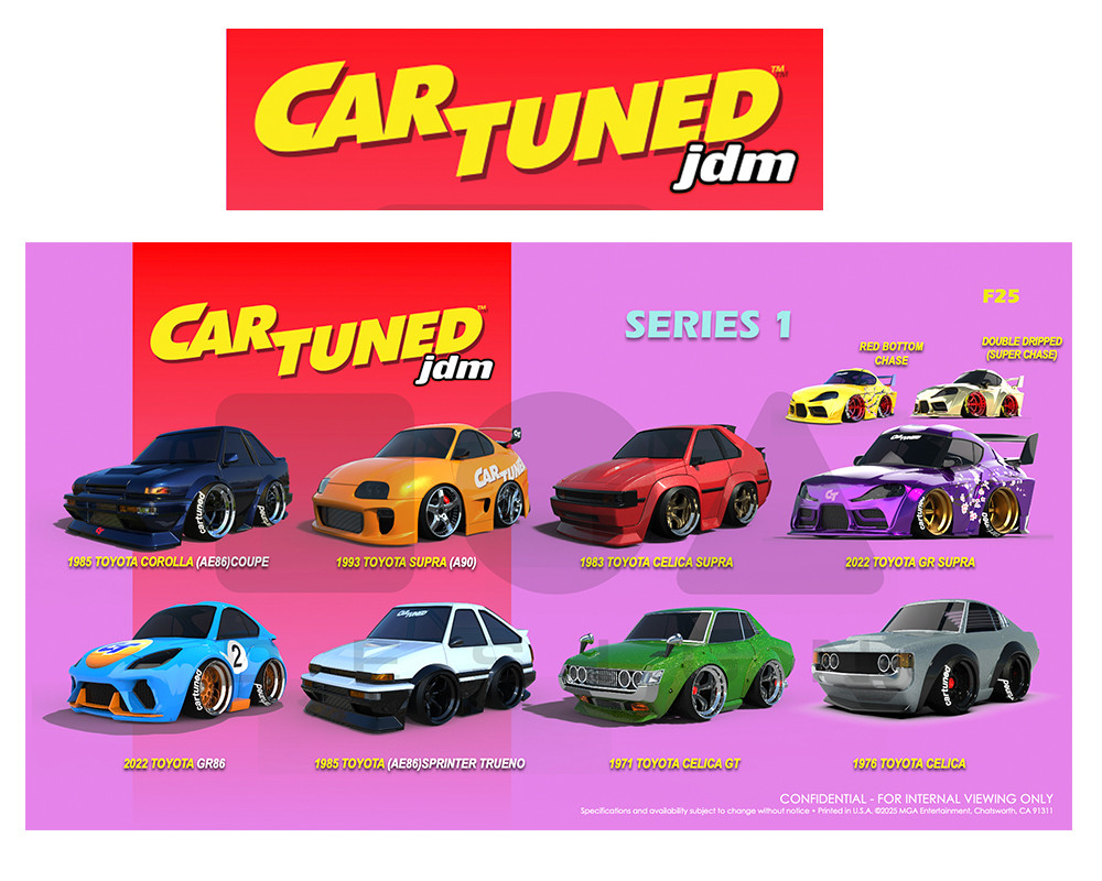 1/64 CarTuned Series 1 Set of 8 Cars JDM Tuners Assortment with