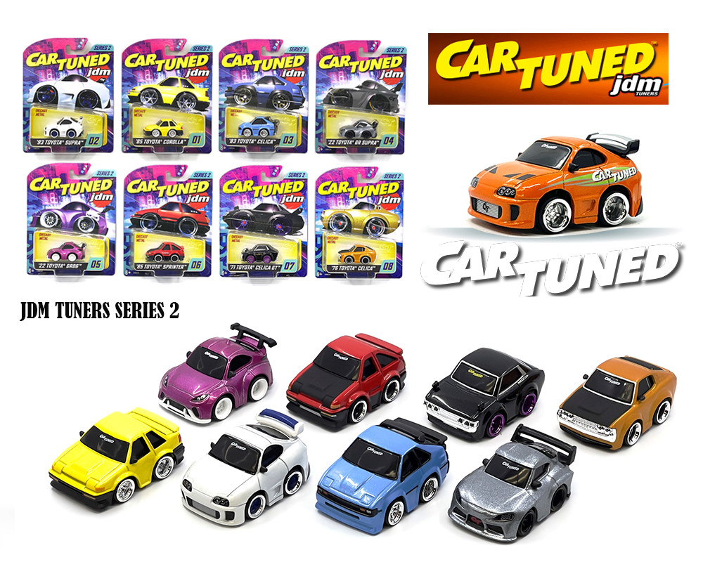 1/64 CarTuned 8-Car Set JDM Tuners Series 2 Assortment Diecast Car