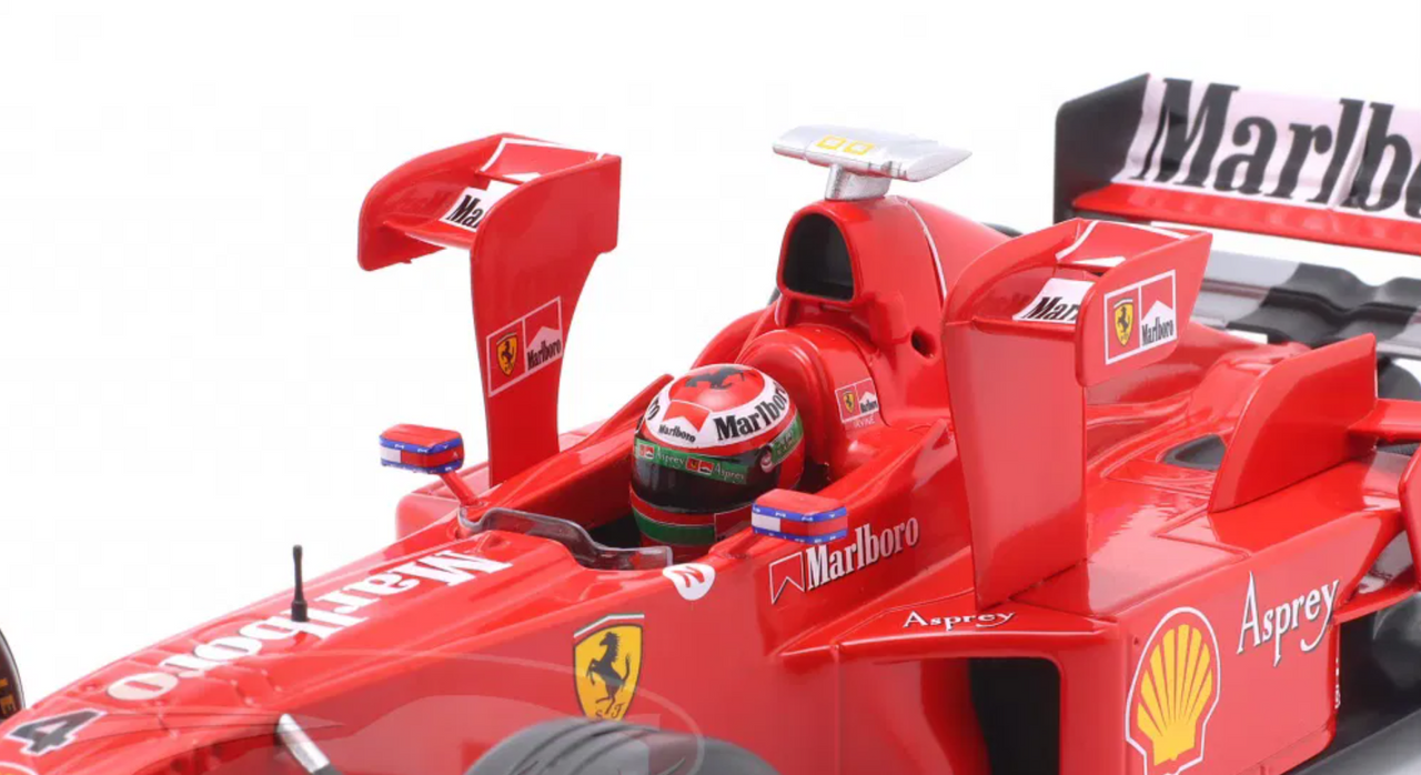 1/18 Werk83 1998 Formula 1 Eddie Irvine Ferrari F300 Tower Wings #4 3rd Imola GP Diecast Car Model