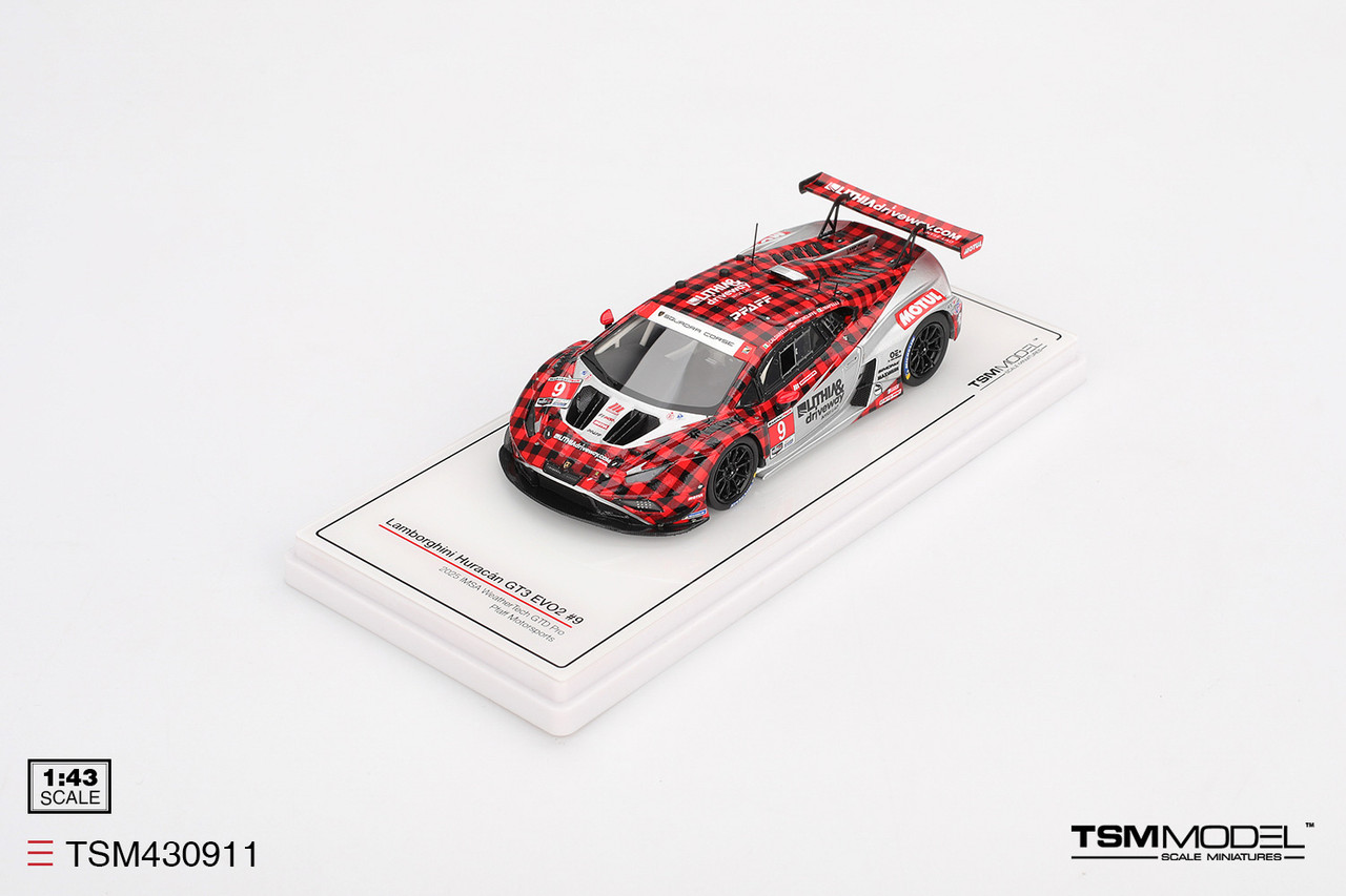 1/43 TSM 2025 Lamborghini Huracan GT3 EVO2 #9 Pfaff Motorsports