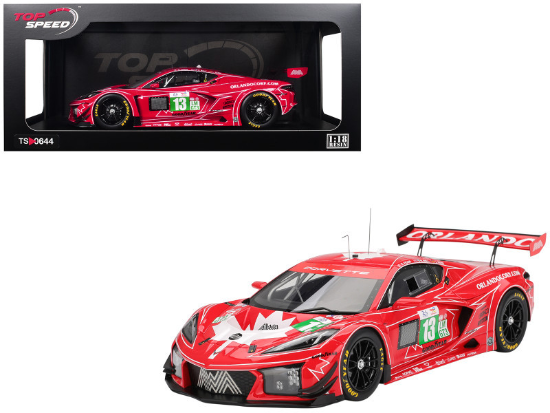 1/18 Top Speed 2025 Chevrolet Corvette Z06 GT3.R #13 AWA RACING