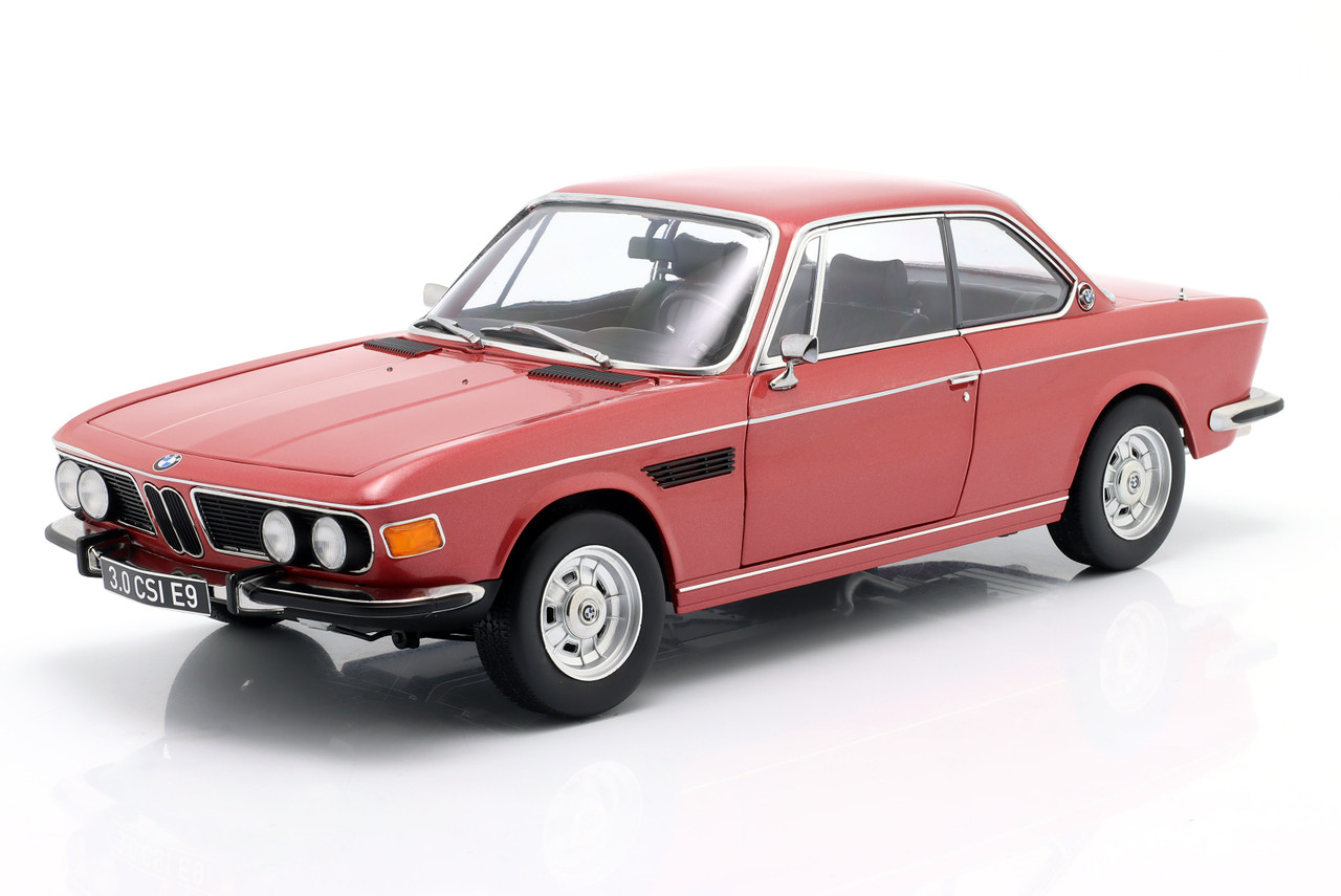 1/12 KK-Scale 1971 BMW 3.0 CSi (E9) with Alloy Rims (Red Metallic) Diecast Car Model 1/12 KK-Scale 1971 BMW 3.0 CSi (E9) with Alloy Rims (Red Metallic) Diecast Car Model