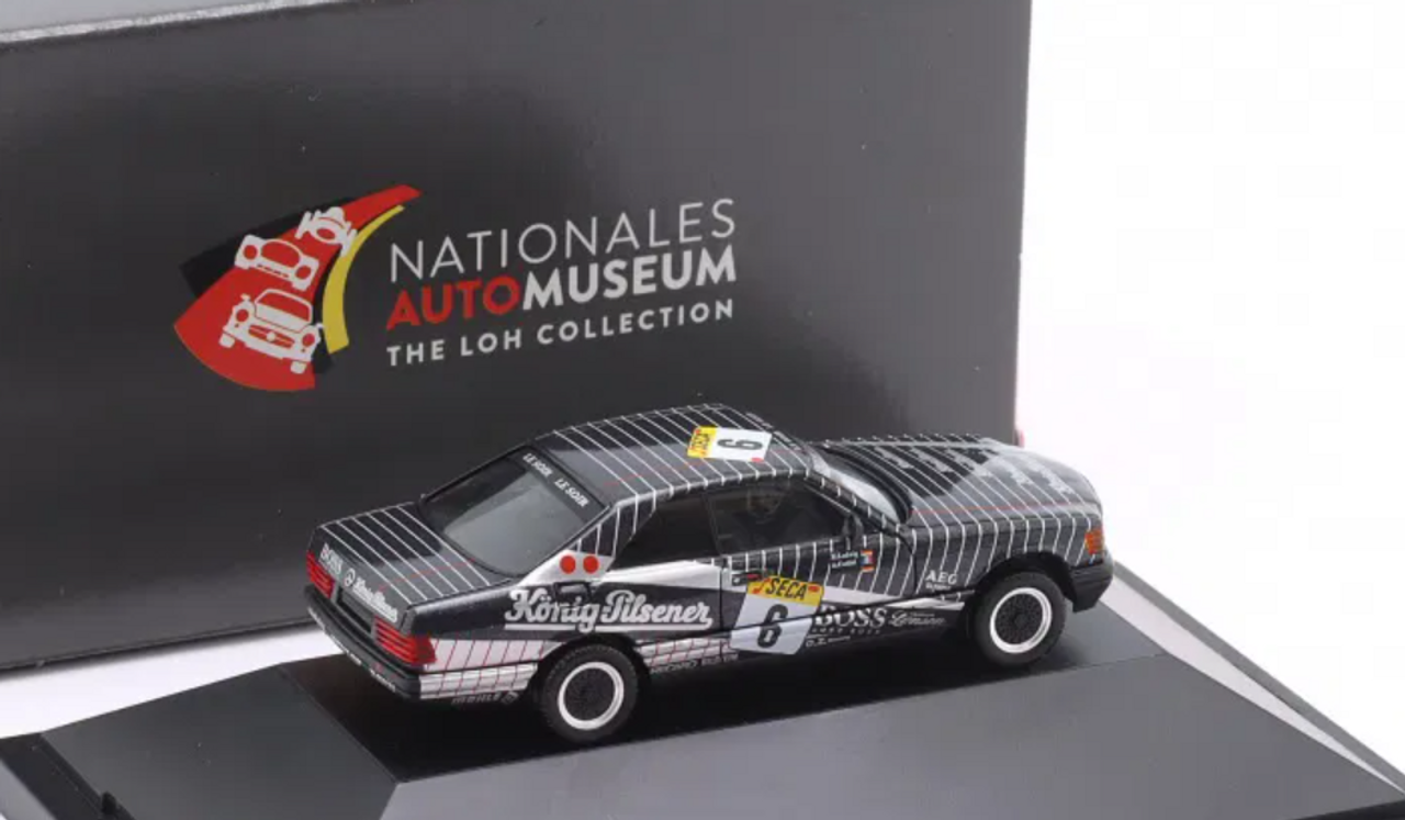 1/87 Herpa 1989 Mercedes-Benz 500 SEC AMG #6 24h Spa AMG Motorenbau Hans Heyer, Klaus Ludwig, Alain Cudini Car Model