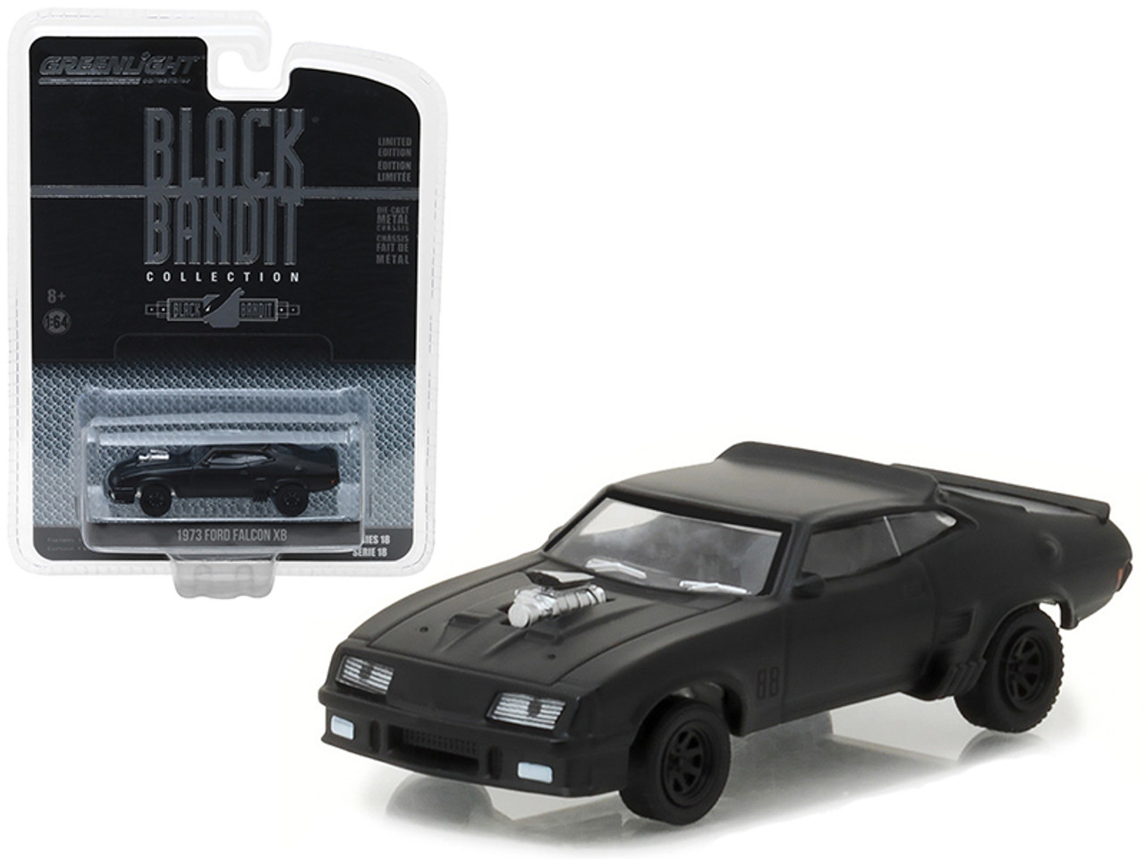 1973 Ford Falcon XB Black Bandit 1/64 Diecast Model Car by Greenlight