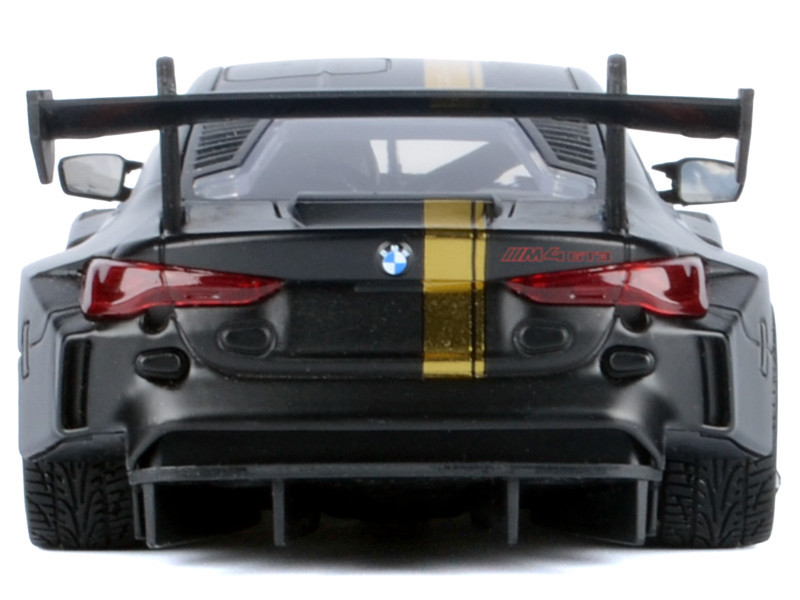 BMW M4 GT3 Matt Black with Gold Stripes 