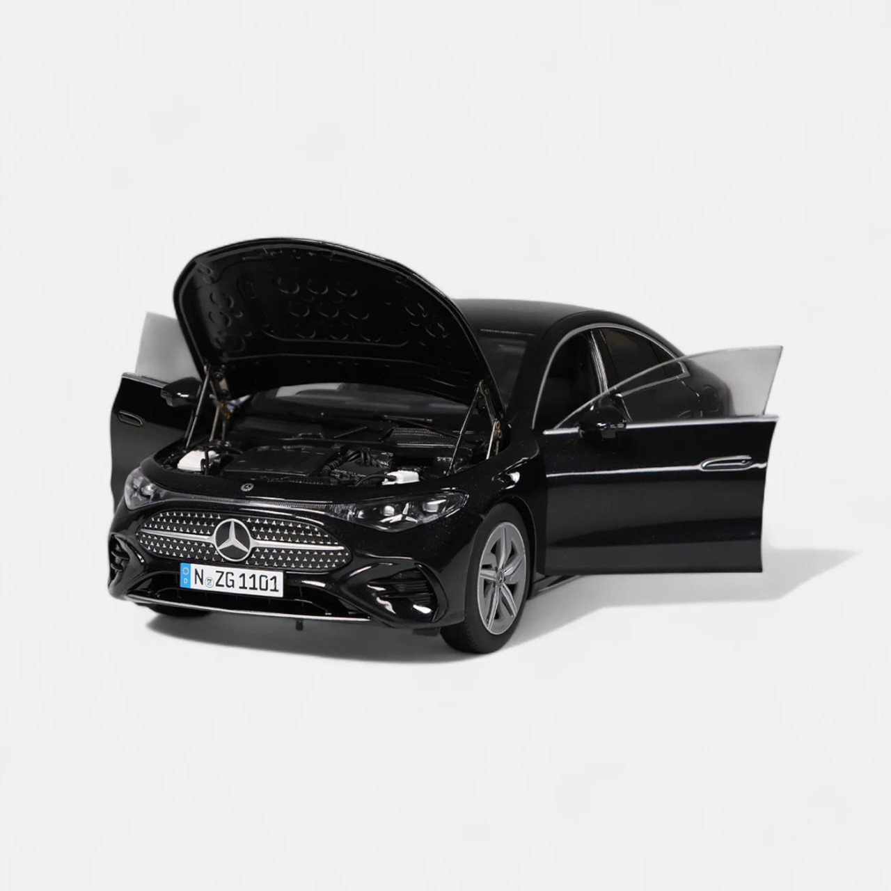 1/18 NZG Mercedes-Benz CLA Coupé HEV (Black) Diecast Car Model