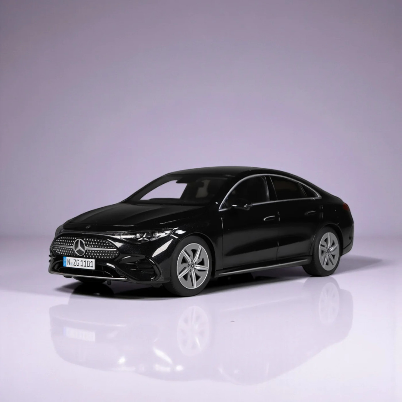 1/18 NZG Mercedes-Benz CLA Coupé HEV (Black) Diecast Car Model