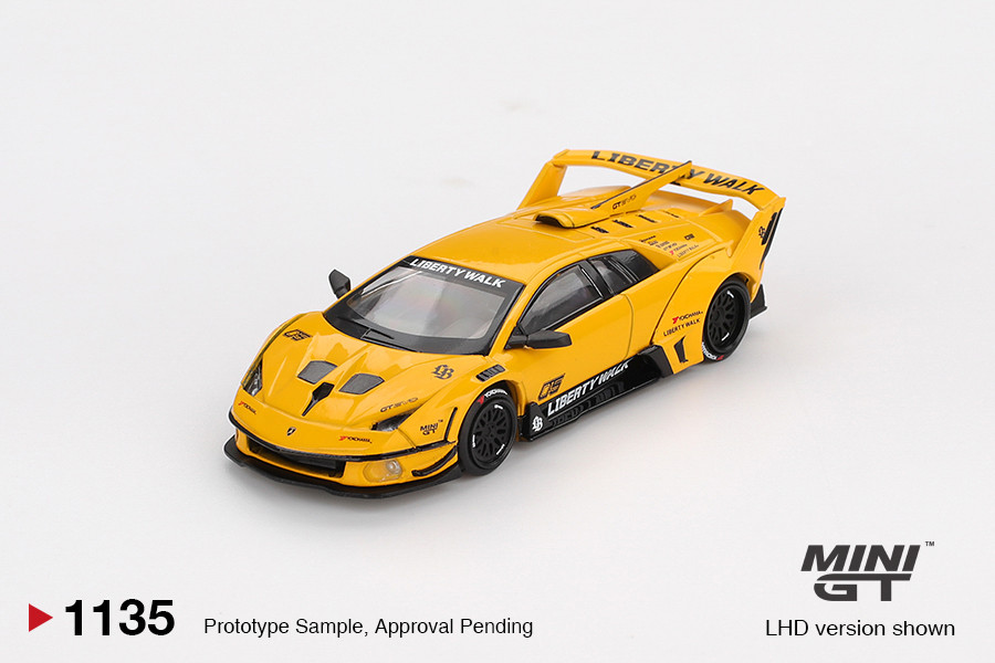 ミニカー MINI GT Lamborghini LB-Silhouette yellow 1/64 Mini GT Lamborghini Murcielago GT Evo LB-Silhouette Works