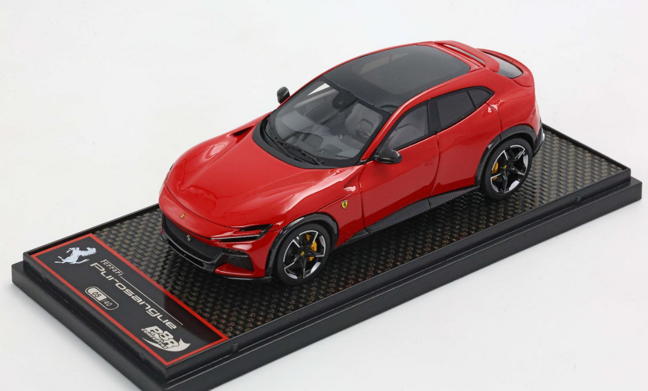 1/43 BBR 2023 Ferrari Purosangue (Rosso Corsa Red) Car Model Limited 40 Pieces