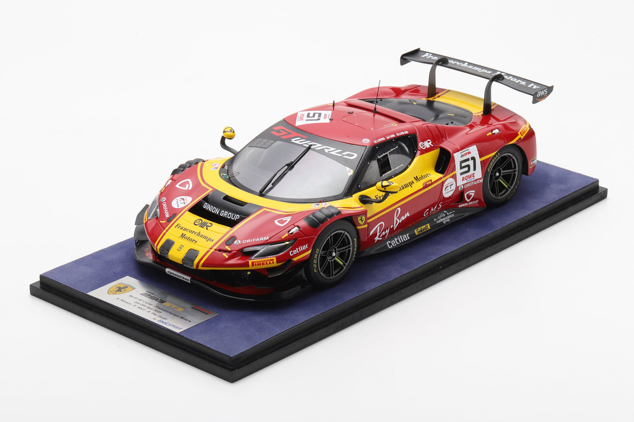 1/18 Looksmart 2025 Ferrari 296 GT3 #51 3rd 24h Spa AF Corse