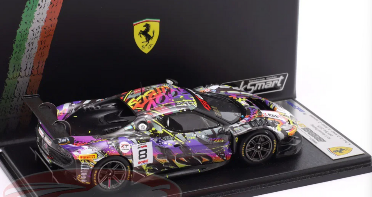 1/43 Looksmart Ferrari 296 GT3 No.8 Kessel Racing  24H Spa 2025 N. Rosi - D. Di Amato - N. Schirò - D. Fumanelli Car Model