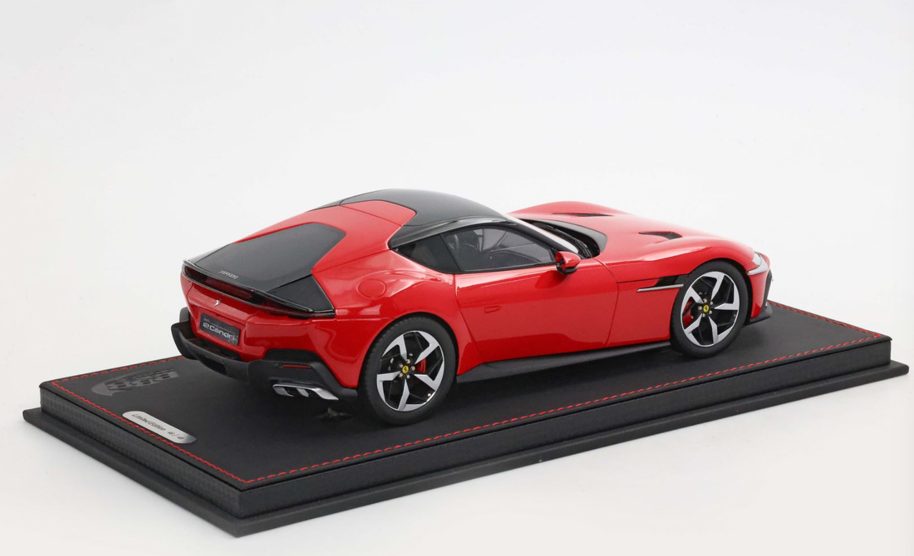 1/18 BBR Ferrari 12 Cilindri Coupe (Rosso Corsa Red with Silver Wheels & Red Brake Calipers) Car Model Limited 48 Pieces