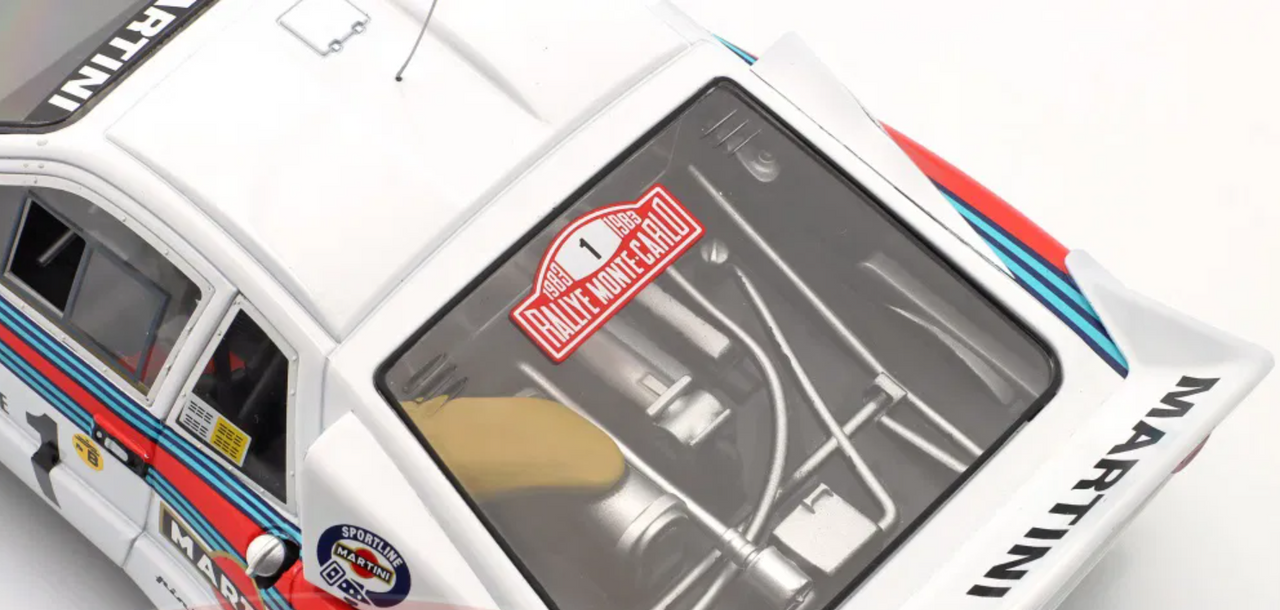 1/18 Werk83 1983 Lancia 037 #1 Winner Rallye Monte Carlo Martini Racing Walter Röhrl, Christian Geistdörfer Diecast Car Model