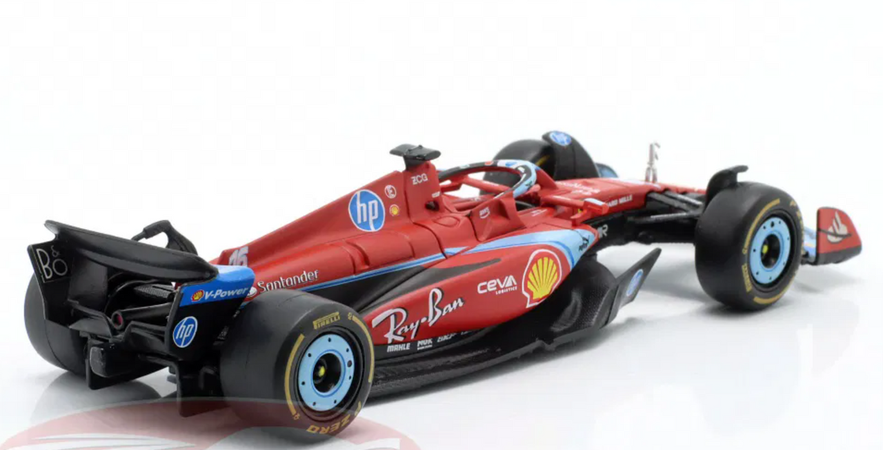 1/43 BBurago 2024 Formula 1 Charles Leclerc Ferrari SF-24 #16 2nd Miami GP Car Model