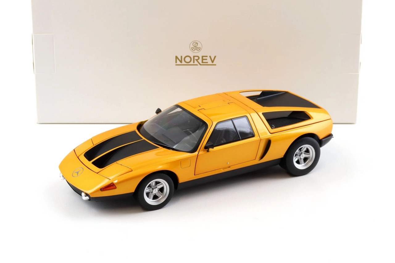1/18 Norev Mercedes-Benz C111-II (Autumn Yellow) Diecast Car Model