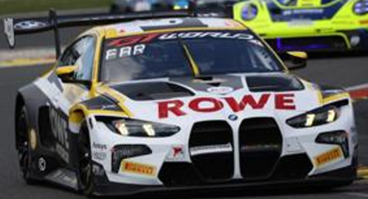 1/43 Spark BMW M4 GT3 EVO No.98 Rowe Racing  5th 24H Spa 2025  A. Farfus - J. Krohn - R. Marciello Car Model 1/43 Spark BMW M4 GT3 EVO No.98 Rowe Racing  5th 24H Spa 2025  A. Farfus - J. Krohn - R. Marciello Car Model