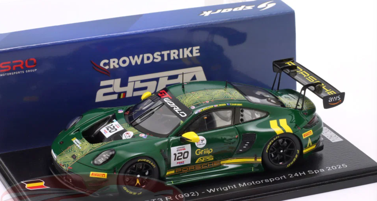 スパークモデル spark 43 wright motorsport 911 スパークモデル spark 43 wright motorsport 911 1⁄43 Spark Porsche