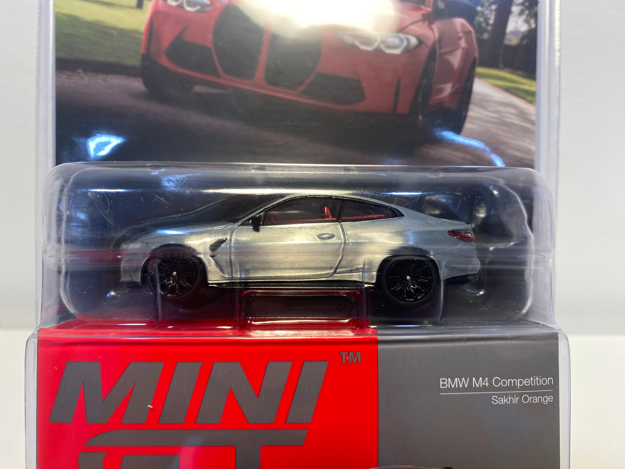 CHASE CAR 1/64 Mini GT BMW M4 Competition (G82) (Chrome Silver with Red Interior) Diecast Car Model CHASE CAR 1/64 Mini GT BMW M4 Competition (G82) (Chrome Silver with Red Interior) Diecast Car Model